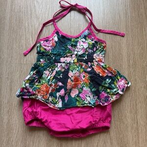 Ricrac Ruffles Baby Dress with Bloomers